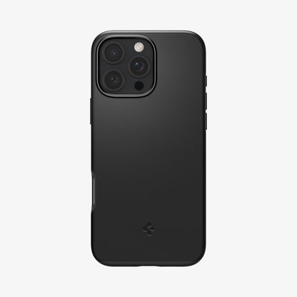 ACS08106 - iPhone 16 Pro Case Thin Fit (MagFit) in Black showing the back