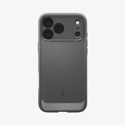 ACS09887 - iPhone 18 Pro Max / iPhone 17 Pro Max Rugged Armor (MagFit) in Gray showing the back