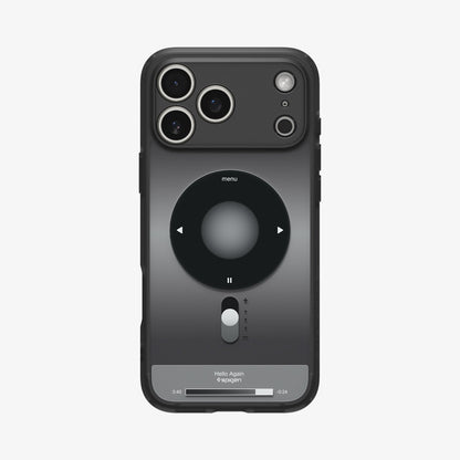 ACS10045 - iPhone 17 Pro Max Case Ultra Hybrid Classic (MagFit) in Classic Black showing the back