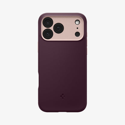 ACS09914 - iPhone 18 Pro Max / iPhone 17 Pro Max Nano Pop (Mag Fit) in Burgundy Bean showing a protective case with a smooth back, raised camera area, and contrasting button details
