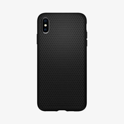 065CS25126 - iPhone XS Max Case Liquid Air in Matte Black showing the back
