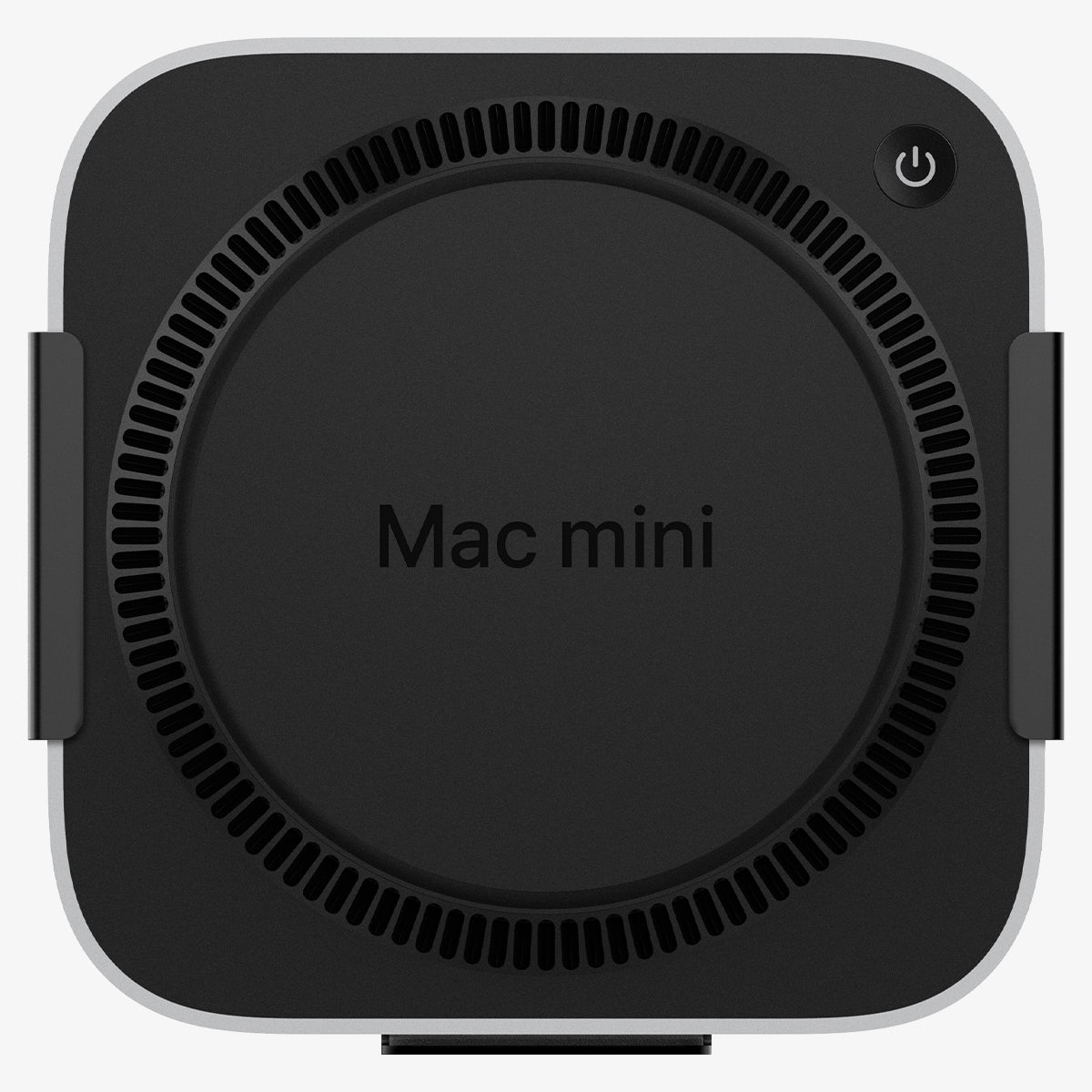 AMP09226 - Mac Mini M4 Mount LD205 in Charcoal Gray showing the front
