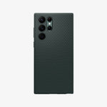 ACS04518 - Galaxy S22 Ultra 5G Case Liquid Air in abyss green showing the back