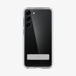 ACS05671 - Galaxy S23 Plus Case Ultra Hybrid S in crystal clear showing the back
