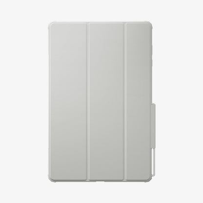 ACS10222 - Galaxy Tab S12 Ultra Air Skin Pro in Gray showing the front of a closed tablet case with a tri-fold cover and stylus storage along the side.